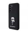 Karl Lagerfeld Silicone Ikonik Metal Pin case for Samsung Galaxy S24 - black