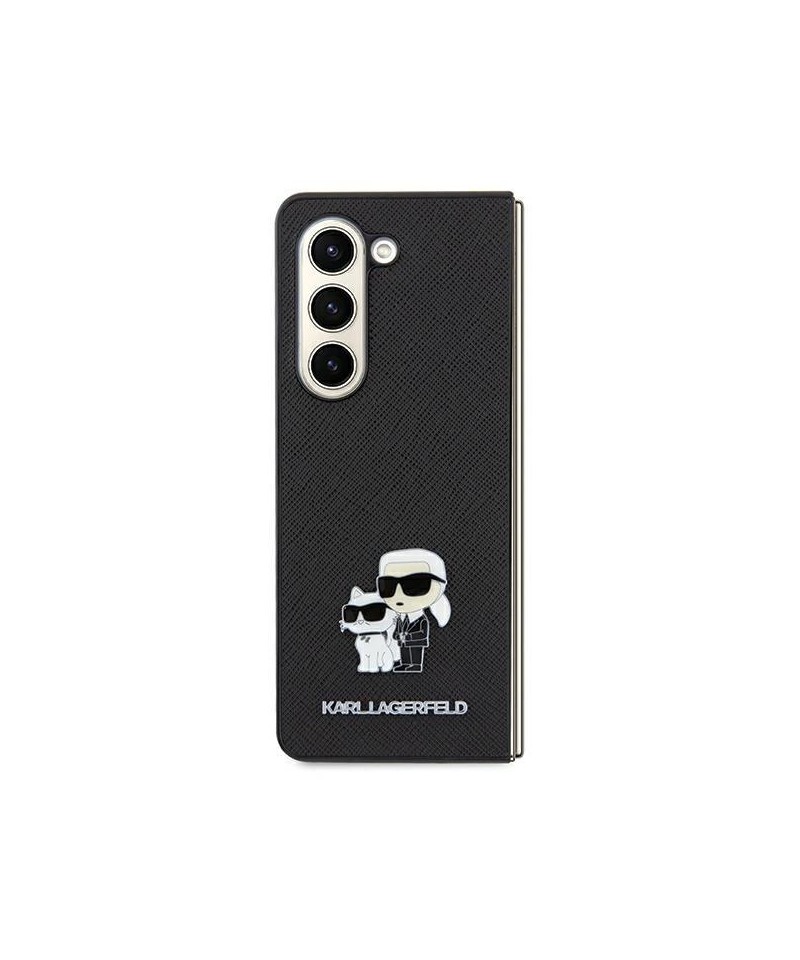 Karl Lagerfeld Saffiano Karl&Choupette Pin case for Samsung Galaxy A35 - black