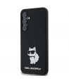 Karl Lagerfeld Silicone Choupette case for Samsung Galaxy A35 - black