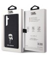 Karl Lagerfeld Fixed Glitter Ikonik Logo Metal Pin case for Samsung Galaxy A55 - black