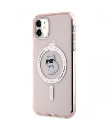 Karl Lagerfeld IML Choupette MagSafe case for iPhone 11 / Xr - pink