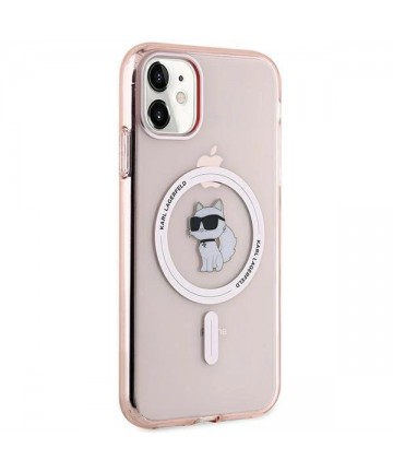 Karl Lagerfeld IML Choupette MagSafe case for iPhone 11 / Xr - pink