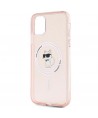 Karl Lagerfeld IML Choupette MagSafe case for iPhone 11 / Xr - pink