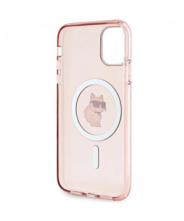 Karl Lagerfeld IML Choupette MagSafe case for iPhone 11 / Xr - pink