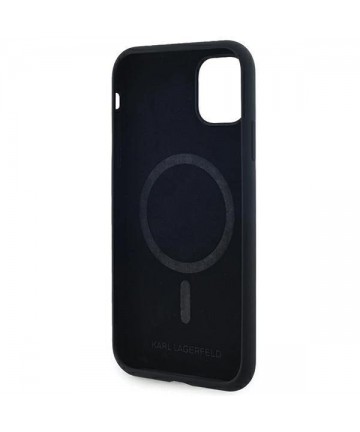 Karl Lagerfeld Silicone Karl&Choupette MagSafe case for iPhone 11 / Xr - black