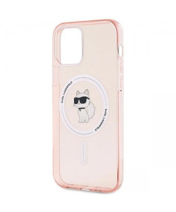 Karl Lagerfeld IML Choupette MagSafe case for iPhone 12/12 Pro - pink