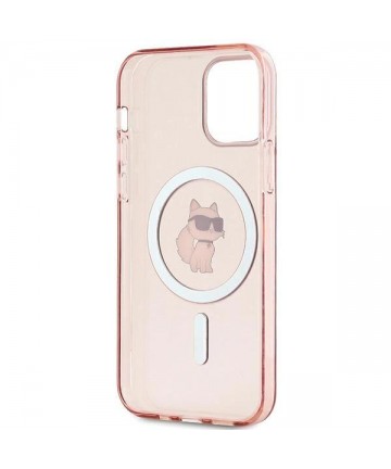 Karl Lagerfeld IML Choupette MagSafe case for iPhone 12/12 Pro - pink