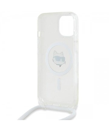 Karl Lagerfeld IML Choupette Head & Cord MagSafe case for iPhone 13 / 14 / 15 - transparent