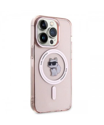 Karl Lagerfeld IML Choupette MagSafe case for iPhone 14 Pro - pink