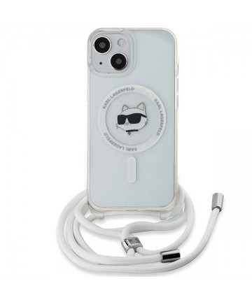 Karl Lagerfeld IML Choupette Head & Cord MagSafe case for iPhone 14 / 13 / 15 - transparent