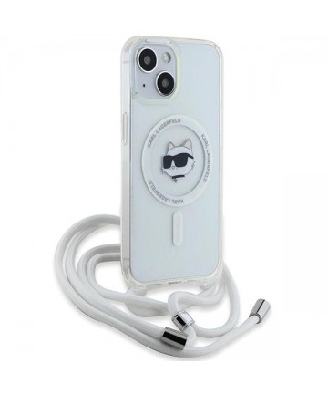 Karl Lagerfeld IML Choupette Head & Cord MagSafe case for iPhone 14 / 13 / 15 - transparent
