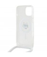 Karl Lagerfeld IML Choupette Head & Cord MagSafe case for iPhone 14 / 13 / 15 - transparent