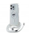 Karl Lagerfeld IML Choupette Head & Cord MagSafe case for iPhone 14 Pro Max - transparent