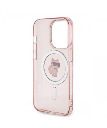 Karl Lagerfeld IML Choupette MagSafe case for iPhone 14 Pro Max - pink