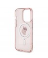 Karl Lagerfeld IML Choupette MagSafe case for iPhone 14 Pro Max - pink