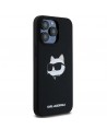 Karl Lagerfeld Silicone Choupette Head MagSafe case for iPhone 15 Pro - black
