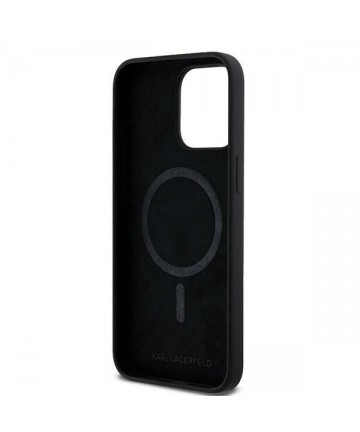Karl Lagerfeld Silicone Choupette Head MagSafe case for iPhone 15 Pro - black