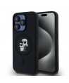 Karl Lagerfeld Silicone Karl&Choupette MagSafe case for iPhone 15 Pro - black