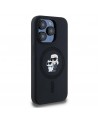 Karl Lagerfeld Silicone Karl&Choupette MagSafe case for iPhone 15 Pro - black