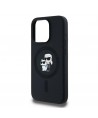Karl Lagerfeld Silicone Karl&Choupette MagSafe case for iPhone 15 Pro - black