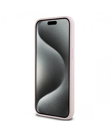 Karl Lagerfeld Silicone Karl&Choupette MagSafe Case for iPhone 15 Pro - Pink