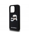 Karl Lagerfeld Silicone Karl&Choupette MagSafe case for iPhone 15 Pro - black
