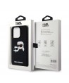 Karl Lagerfeld Silicone Karl&Choupette MagSafe case for iPhone 15 Pro - black