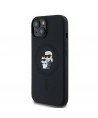 Karl Lagerfeld Silicone Karl&Choupette MagSafe case for iPhone 15 Plus / 14 Plus - black