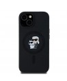 Karl Lagerfeld Silicone Karl&Choupette MagSafe case for iPhone 15 Plus / 14 Plus - black
