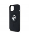 Karl Lagerfeld Silicone Karl&Choupette MagSafe case for iPhone 15 Plus / 14 Plus - black