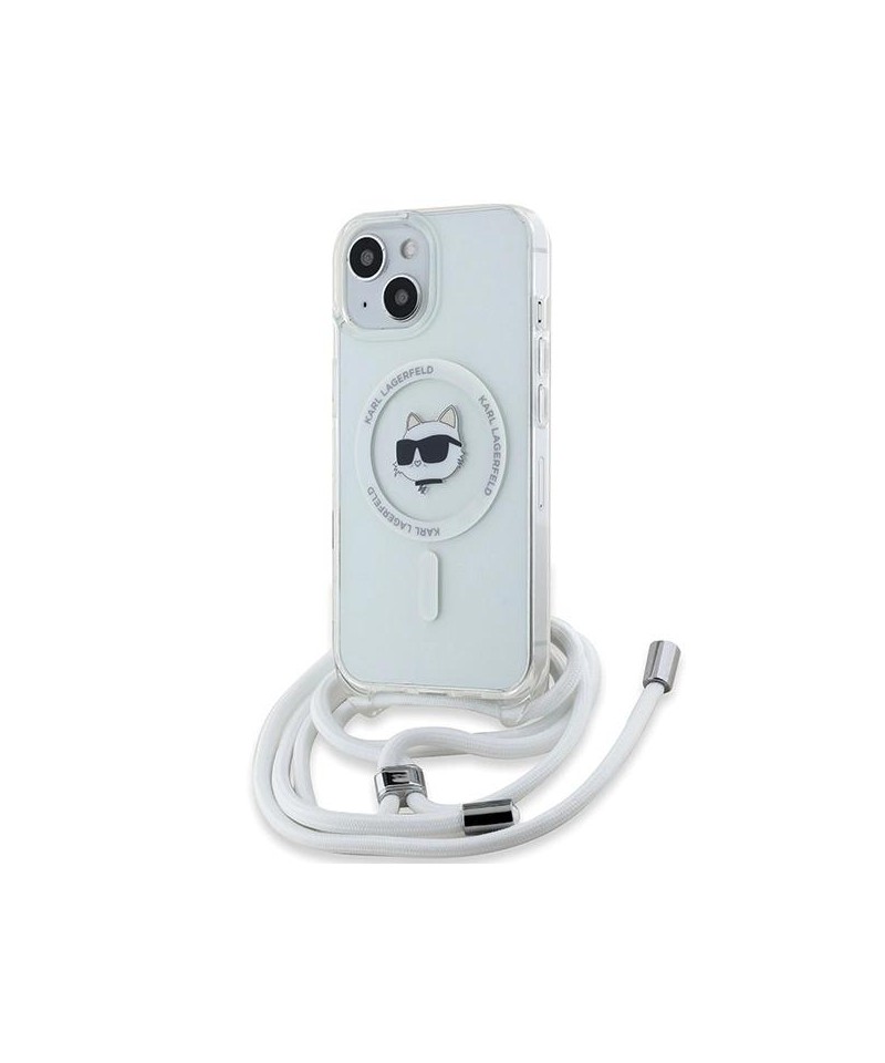Karl Lagerfeld IML Choupette Head&Cord MagSafe case for iPhone 15 / 14 / 13 - transparent