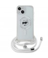 Karl Lagerfeld IML Choupette Head&Cord MagSafe case for iPhone 15 / 14 / 13 - transparent