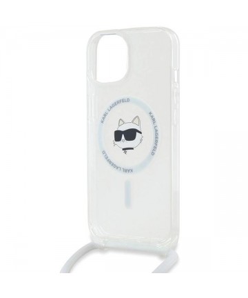 Karl Lagerfeld IML Choupette Head&Cord MagSafe case for iPhone 15 / 14 / 13 - transparent