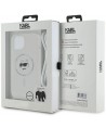 Karl Lagerfeld IML Choupette Head&Cord MagSafe case for iPhone 15 / 14 / 13 - transparent