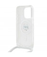 Karl Lagerfeld IML Choupette Head&Cord MagSafe case for iPhone 15 Pro Max - transparent
