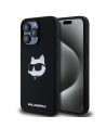 Karl Lagerfeld Silicone Choupette Head MagSafe case for iPhone 15 Pro Max - black