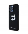 Karl Lagerfeld Silicone Choupette Head MagSafe case for iPhone 15 Pro Max - black