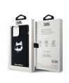 Karl Lagerfeld Silicone Choupette Head MagSafe case for iPhone 15 Pro Max - black