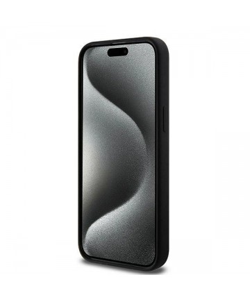 Karl Lagerfeld Silicone Karl&Choupette Ring MagSafe case for iPhone 15 Pro Max - black