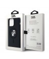 Karl Lagerfeld Silicone Karl&Choupette Ring MagSafe case for iPhone 15 Pro Max - black