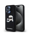 Karl Lagerfeld Silicone Karl&Choupette MagSafe case for iPhone 15 Pro Max - black