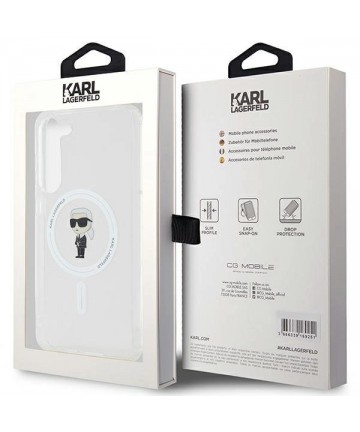 Karl Lagerfeld IML Ikonik MagSafe case for Samsung Galaxy S24+ - transparent