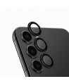 Uniq Optix Aluminum Camera Lens Protector for Samsung Galaxy S24 camera lens with applicator - black