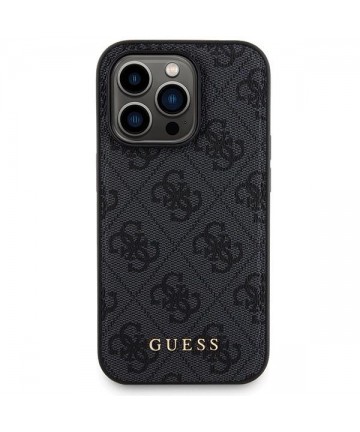 Guess 4G Metal Logo Case Set for iPhone 13 Pro Max + 5000mAh MagSafe Powerbank - Black