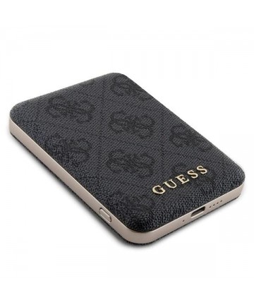 Guess 4G Metal Logo Case Set for iPhone 13 Pro Max + 5000mAh MagSafe Powerbank - Black