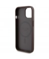 Guess 4G Metal Logo case set for iPhone 15 + 5000mAh MagSafe power bank - brown