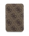 Guess 4G Metal Logo case set for iPhone 15 + 5000mAh MagSafe power bank - brown