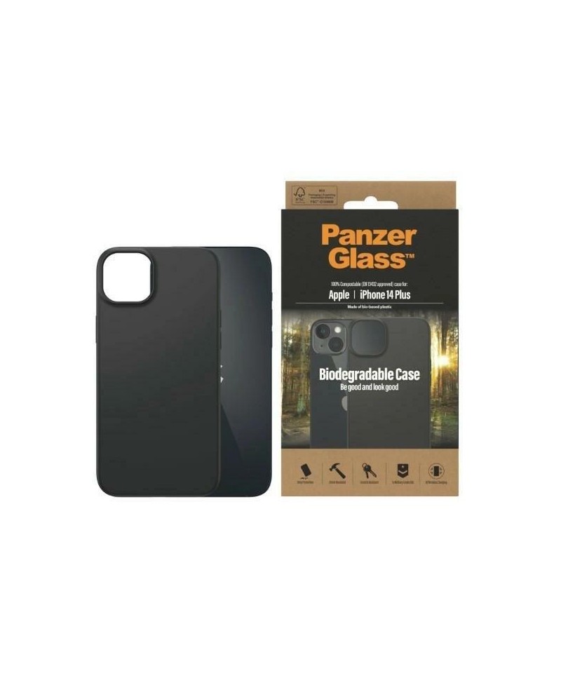 PanzerGlass Biodegradable Case for iPhone 14 Plus / 15 Plus - black