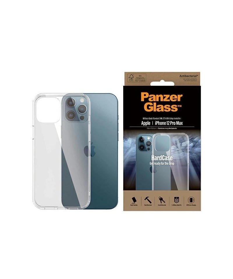 PanzerGlass ClearCase antibacterial Military Grade certified case for iPhone 12 Pro Max - transparent