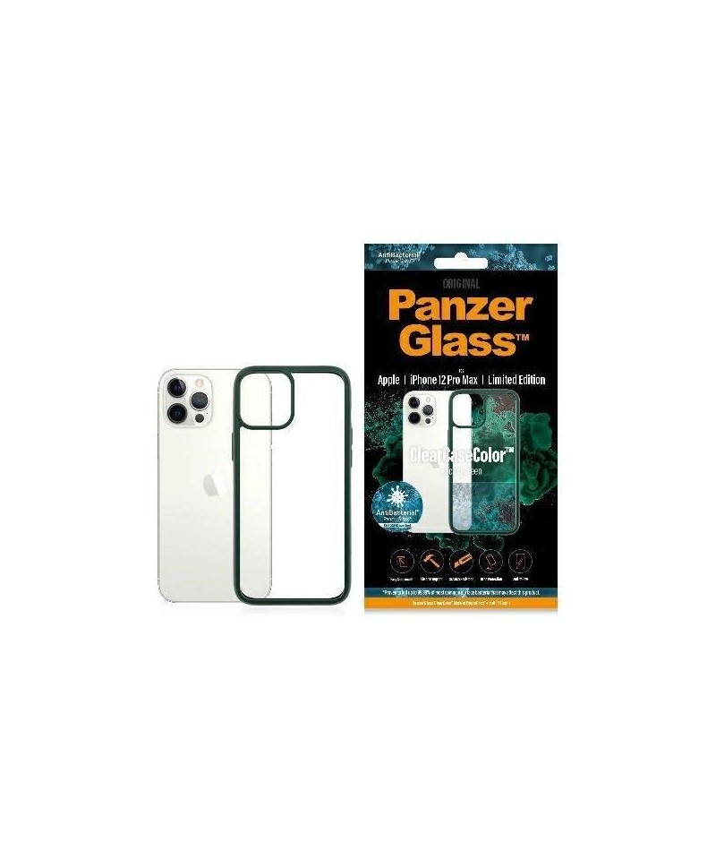 PanzerGlass ClearCase case for iPhone 12 Pro Max - transparent and green